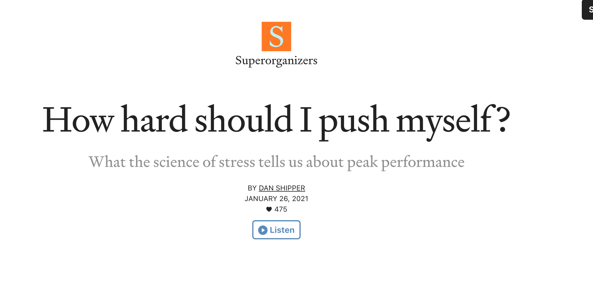 screenshot of Speechify Text to Speech